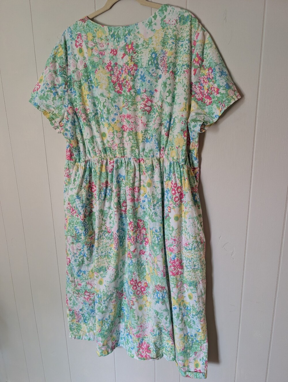 Vintage Vermont Country Store Pastel Floral Cotton Dress - Picture 7 of 7